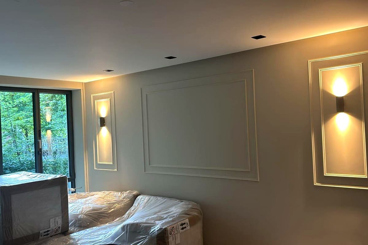 Wandlampen na renovatie